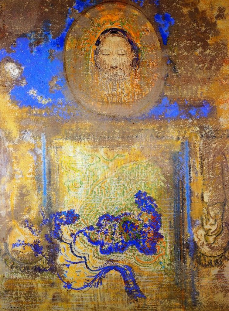 "Evocation” by Odilon Redon - The Athenaeum, Public Domain