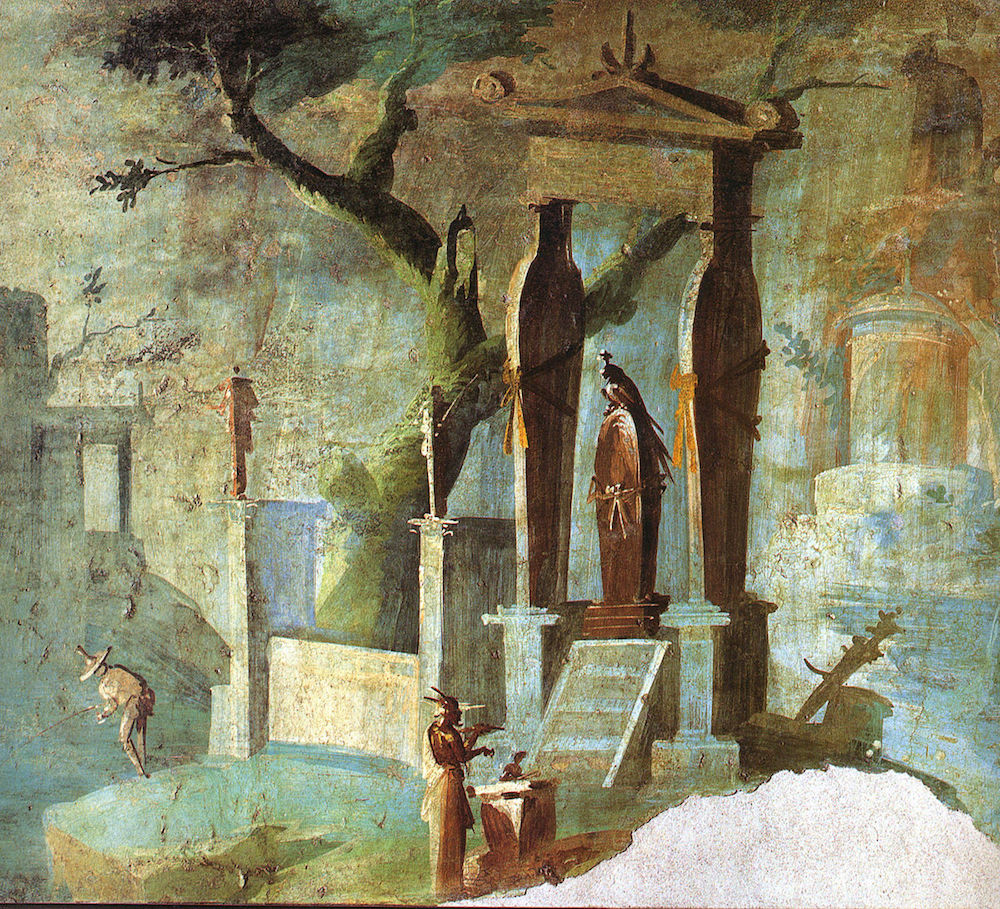 Fresco from the Temple of Isis, Pompei, 1st Century A.D.